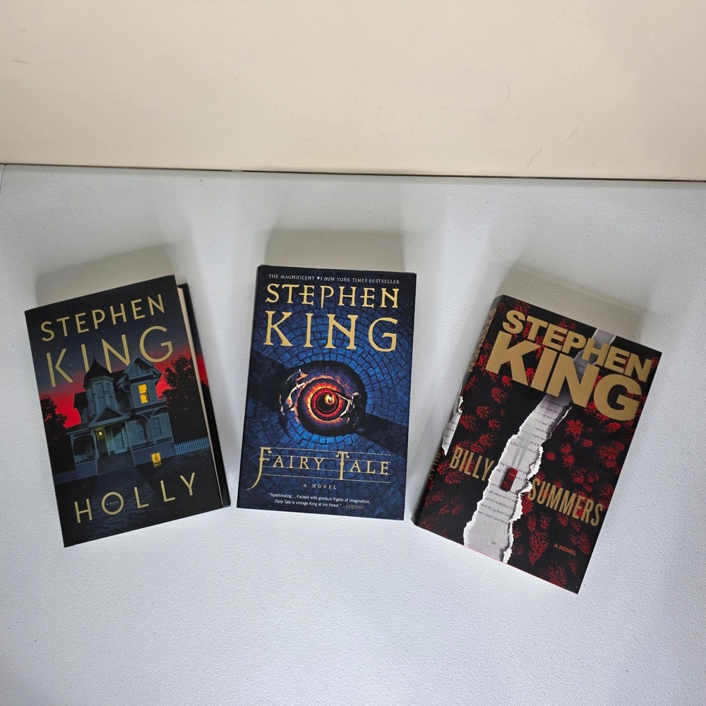 Stephen King Hardcover Book Lot Adult Holly Fairy Tale Billy Summer LSpooky Read